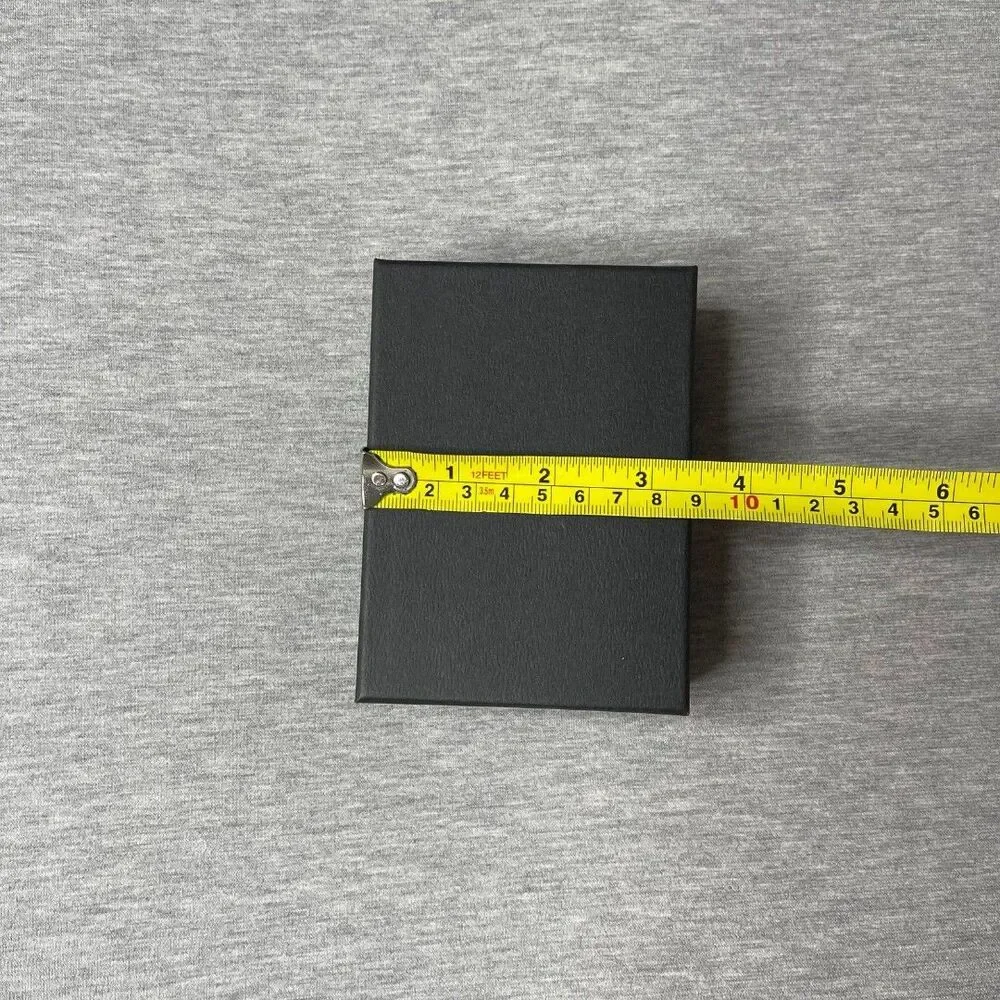 Macy’s Solid Black 5” x 3.5” Jewelry Necklace & Bracelet Gift Box